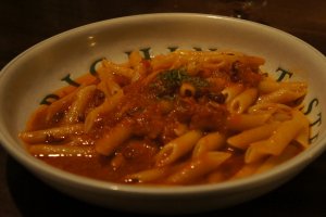 Penne Arabiata, a spicy Italian food