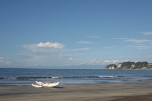 La plage de Zaimokuza