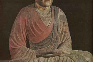 Ganjin portrait, from Toshodi-ji, Nara, colors on dry lacquer, circa 763