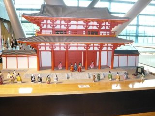A scale reproduction of the gate from Kyushu National Museum