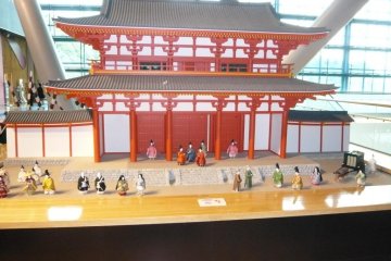 A scale reproduction of the gate from Kyushu National Museum