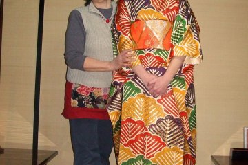 If you're lucky, Kazuyo-san may let you try on one of her kimonos!