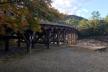 A beautiful bridge in the Ise Jingu shrine grounds