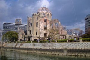 Passing by the Hiroshima Peace Park