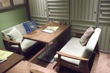 A cosy, comfortable booth