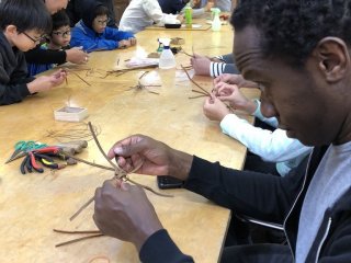 People making some trial crafts