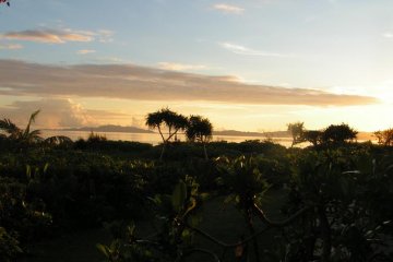 Sunset mood on the island