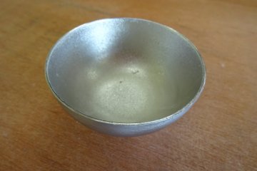 Fancy a hand-made metal-cast sake cup from Takaoka?
