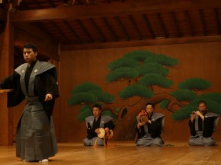 A simply staged Noh play.