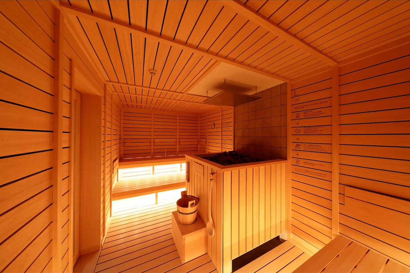 In the sauna
