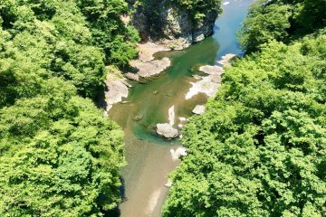 View of the Arakawa River valley
