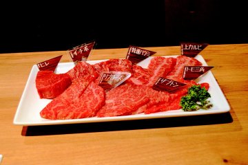 7 assorted parts of Wagyu beef