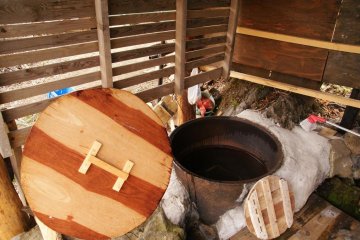 Traditional outdoor bath