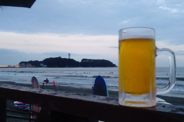 A Frozen Beer on Kugenuma Beach