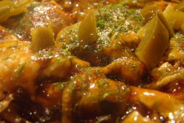 okonomiyaki with jalapeno peppers- Lopez started the trend