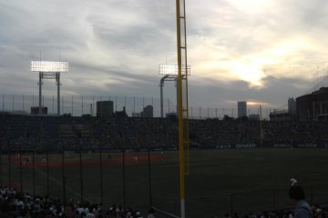 <p>A beautiful night for a ballgame</p>