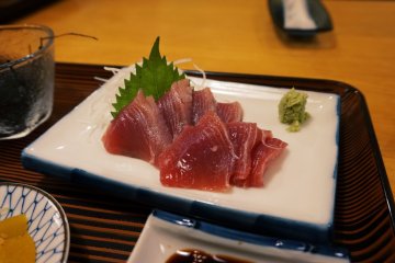 Fresh sashimi is a must! 