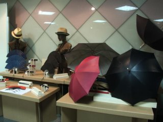 You can purchase really unique items like umbrellas and fans made with leather at the event as well.