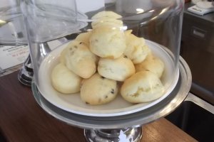 The cafe&#39;s home-baked scones
