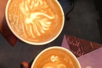 Art lattes at Ballon
