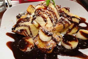 French toast at feal cafe in Kumamoto