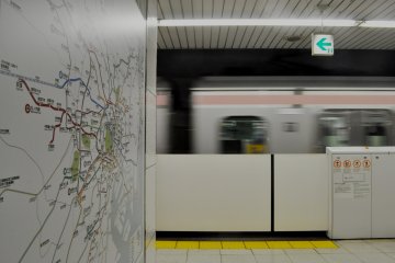 Subway map in Platform 1