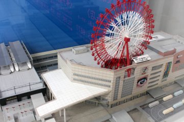 A model of Kagoshima-Chūō Station.