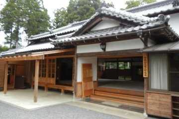 The renovated Aiki dojo, on the spot of the original