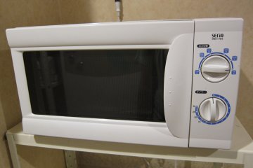 Microwave to heat up your food if you want