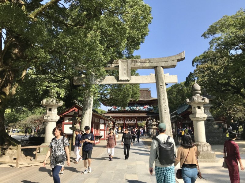 The shrine is a very popular tourist spot