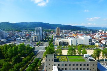 We ended the tour at the top of City Hall, with a beautiful view over Saijo