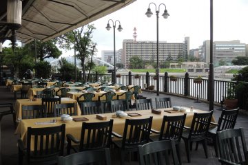 Terrace used for BBQ parties