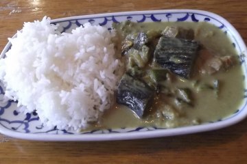 Half of my lunch! Green curry