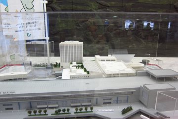 <p>แบบจำลองตัวอาคารสถานี Sendai ประตูสู่โทโฮกุ</p>