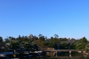 View of Matsue Castle from the moat