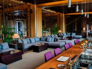 The Le Chateau Noir is a popular upmarket bar with a fancy mix of couches and stools to enjoy your night on.