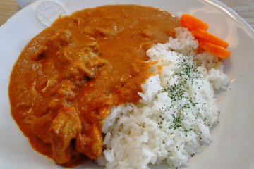 Butter chicken curry lunch