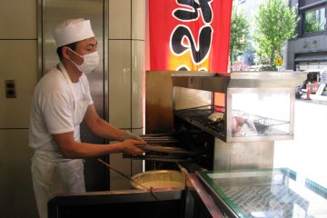 Taiyaki cooking process