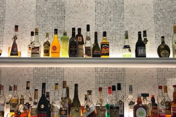 Some of the liqueur wall