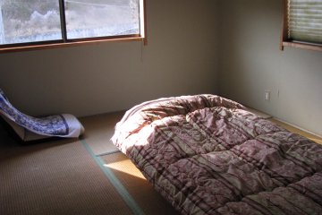 Tatami floor and futon