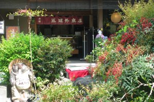 Tanuki are usually placed near restaurant entrances