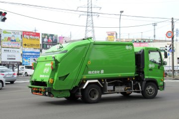A Sendai garbage truck