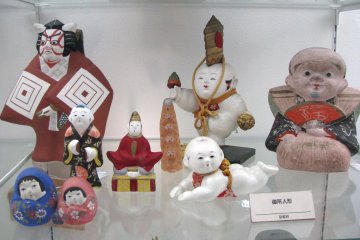Classical 'gocho' dolls that are popular in Kyoto