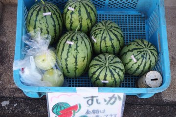 Locally grown watermelons can be found on every corner on Ojika Island. Make sure you grab one on your way to the beach