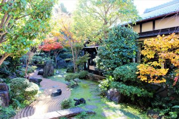 The authentic Japanaese garden depicts a treasure-hunting story