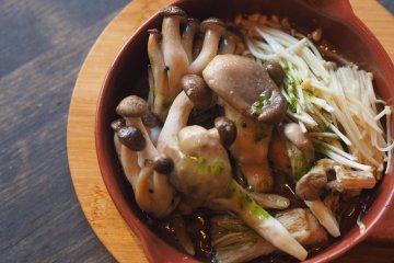 A tasty mushroom dish