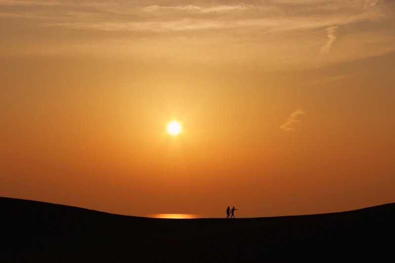 Sunrise or sunset, the dunes are especially breathtaking
