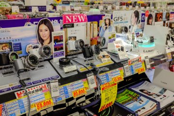 K's Denki stocks a nice range of cameras and accessories