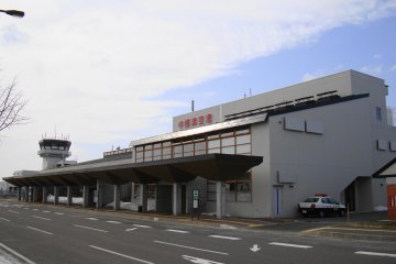 Outside the Nakashibetsu Airport