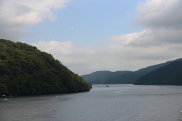 View of Lake Ashi from the Ropeway